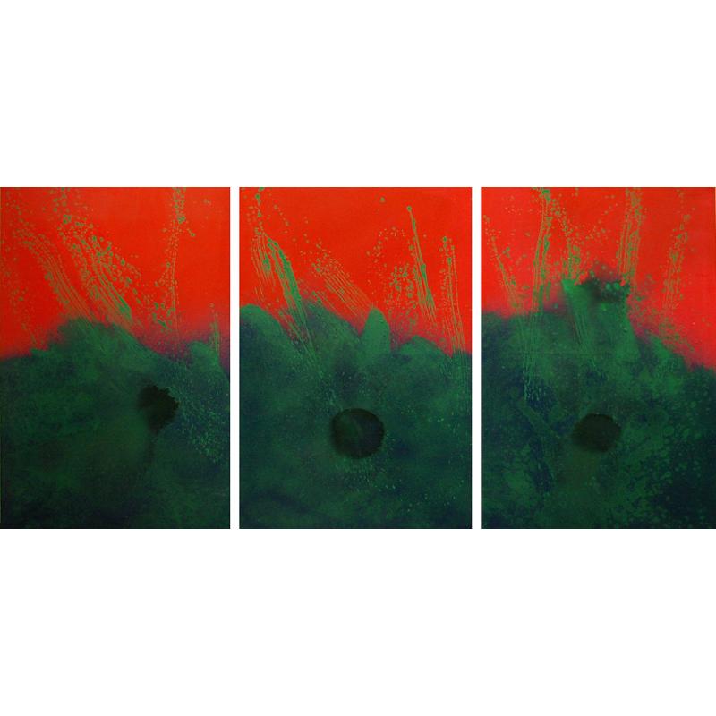 Imploding Planets (diptych)