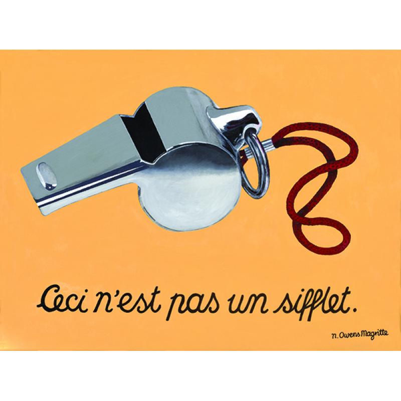 Ceci n'est pas un sifflet (This is not a whistle) by N. Owens Magritte