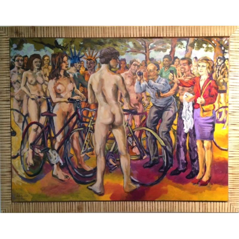 The Start of the Naked Bike Ride