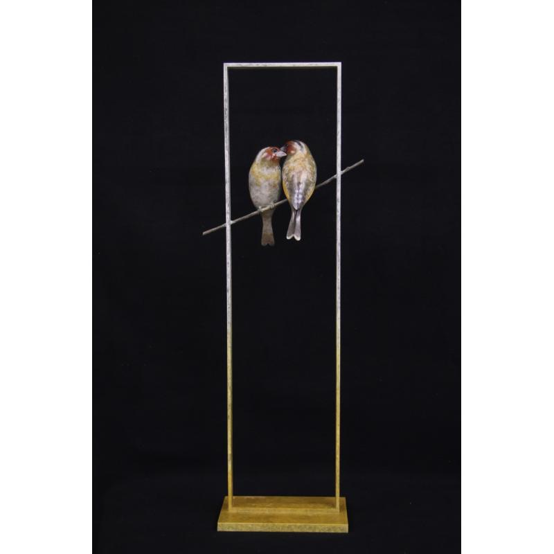 Gold Finches in a Frame