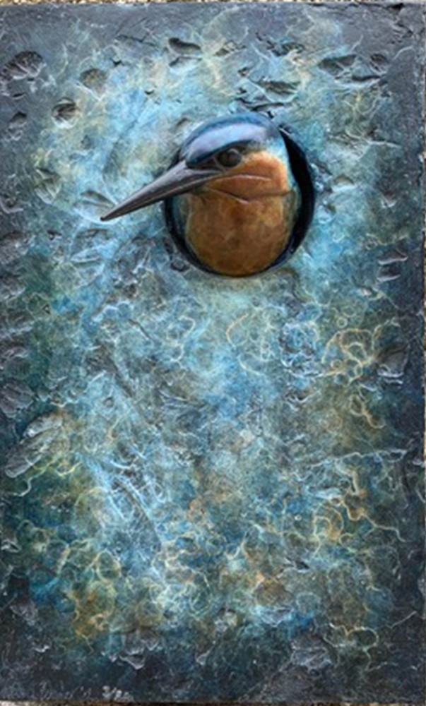 Adam Binder - Kingfisher Plaque (2020)